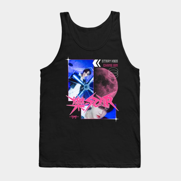 Changbin Rock Star Stray Kids Tank Top by wennstore